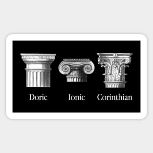 Classical Orders Architecture History Sticker